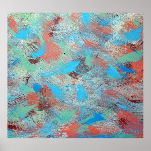 Kleurrijke reeks: abstracte achtergrondtextuur. poster (Voorkant)