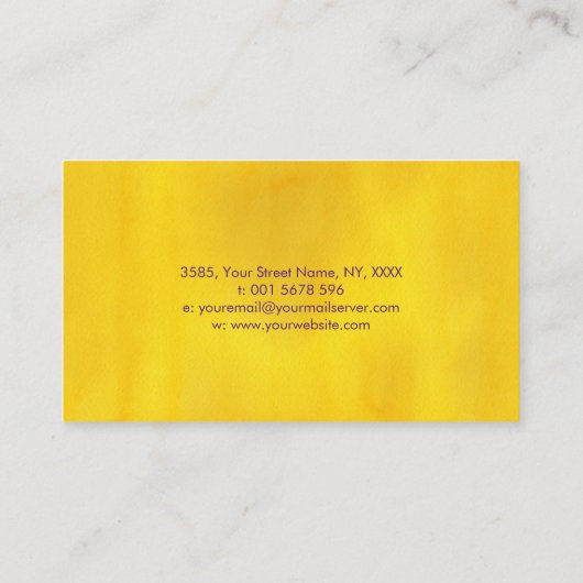 Kleurrijke Reflexologie Voetafdrukken bloeien orna Visitekaartje (Achterkant)