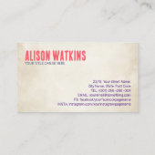 Kleurrijke Reflexologie Voetafdrukken bloeien orna Visitekaartje (Achterkant)