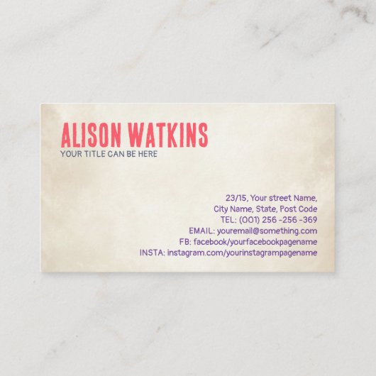 Kleurrijke Reflexologie Voetafdrukken bloeien orna Visitekaartje (Achterkant)