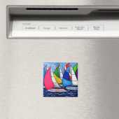 Kleurrijke Regatta magneten (Insitu (Vaatwasser))