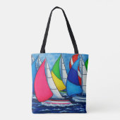 Kleurrijke Regatta tas van Lisa Lorenz (Achterkant)