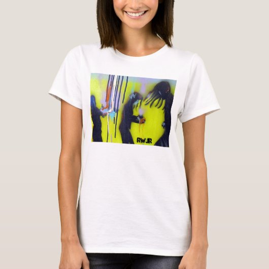 Kleurrijke regen t-shirt (Voorkant)