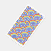 Kleurrijke regenbogen op Paarse achtergrond Servet (Hoek)