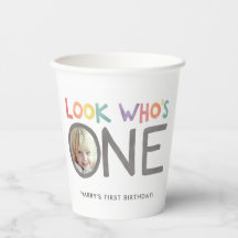 Kleurrijke regenboog 1e verjaardag | Foto