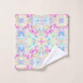 Kleurrijke regenboog Abstracte Bohemian Tie Dye Bad Handdoek (Wasdoekje)