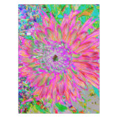 Kleurrijke regenboog Abstracte Decoratieve Dahlia Tafelkleed (Voorkant)