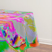 Kleurrijke regenboog Abstracte Decoratieve Dahlia Tafelkleed (Voorbeeld)