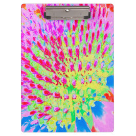 Kleurrijke Regenboog Abstracte Kegelbloem Klembord