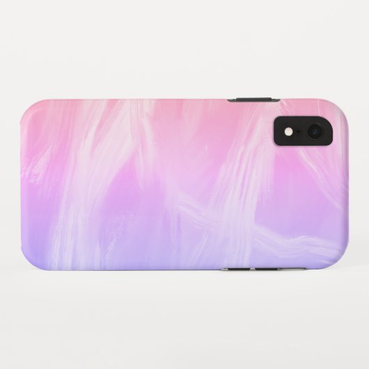 Kleurrijke regenboog abstracte olie schilderroze w Case-Mate iPhone case (Achterkant (horizontaal))