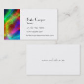 kleurrijke regenboog abstracte textuur visitekaartje (Voorkant / Achterkant)