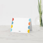 Kleurrijke Regenboog Bedankkaart (Achterkant)