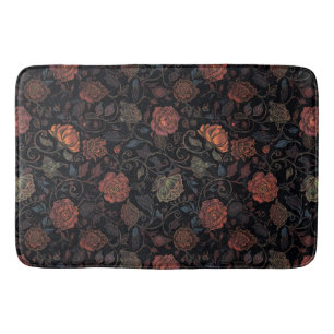 Kleurrijke regenboog bloemmotief vintage  badmat