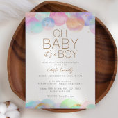 Kleurrijke Regenboog Bubbles Wit Oh Baby Jongen Do Kaart