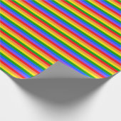 Kleurrijke regenboog cadeaupapier (Hoek)