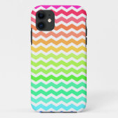 Kleurrijke regenboog Chevron Stripes Case-Mate iPhone Case (Achterkant)