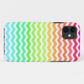 Kleurrijke regenboog Chevron Stripes Case-Mate iPhone Case (Achterkant (horizontaal))