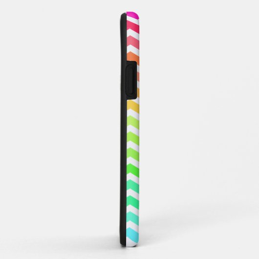 Kleurrijke regenboog Chevron Stripes Case-Mate iPhone Case (Achterkant/rechts)