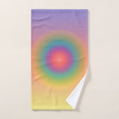 Kleurrijke regenboog Concentrische cirkelruimte Bad Handdoek (Handdoek)