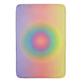 Kleurrijke regenboog Concentrische cirkelruimte Badmat (Voorkant Verticaal)