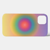 Kleurrijke regenboog Concentrische cirkelruimte Case-Mate iPhone Case (Achterkant (horizontaal))