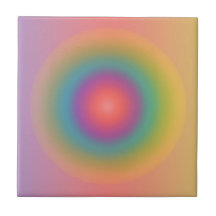 Kleurrijke regenboog Concentrische cirkelruimte