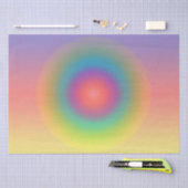 Kleurrijke regenboog Concentrische cirkelruimte Tissuepapier (Craft)