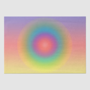 Kleurrijke regenboog Concentrische cirkelruimte Tissuepapier