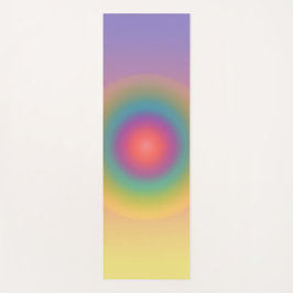 Kleurrijke regenboog Concentrische cirkelruimte Yogamat