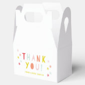 Kleurrijke regenboog Dank u wel, kinderen van de B Bedankdoosjes (Geopend)