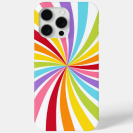 Kleurrijke Regenboog Draai Moderne Fun Stijl iPhone 15 Pro Max Hoesje