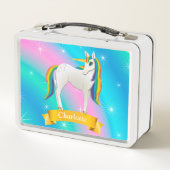 Kleurrijke regenboog en witte magische orn (Achterkant)