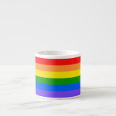 Kleurrijke Regenboog Espresso Kop (Voorkant)