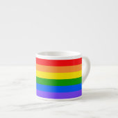 Kleurrijke Regenboog Espresso Kop (Voorkant rechts)