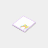Kleurrijke regenboog esthetisch post-it® notes (Schuin)