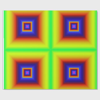Kleurrijke Regenboog Geometrisch Inpakpapier | 3D