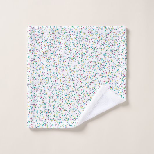 Kleurrijke regenboog Gespikkelde Stippen Bad Handdoek (Wasdoekje)