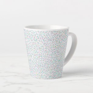 Kleurrijke regenboog Gespikkelde Stippen Latte Mok