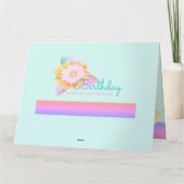 Kleurrijke regenboog gestileerd kaart (Achterkant)