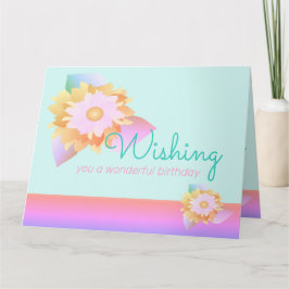 Kleurrijke regenboog gestileerd kaart