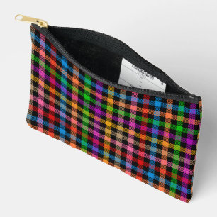 Kleurrijke Regenboog Gingham Schotse Ruit Ontwerp Etui