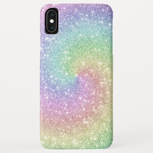 Kleurrijke Regenboog Glitter Spiral Trendy Case-Mate iPhone Case (Achterkant)