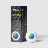 Kleurrijke regenboog golfballen (Verpakking)
