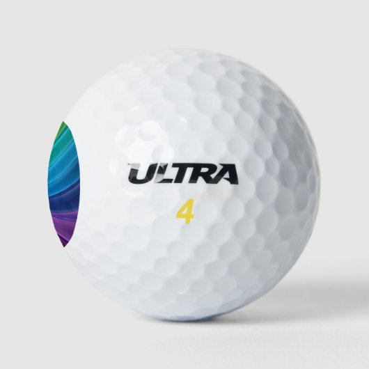 Kleurrijke regenboog golfballen (Logo)