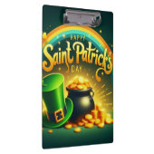 Kleurrijke regenboog goud Saint Patrick's Day Klembord (Rechts)