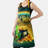 Kleurrijke regenboog goud Saint Patrick's Day Schort (Insitu)