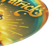 Kleurrijke regenboog goud Saint Patrick's Day Snijplank (Hoek)