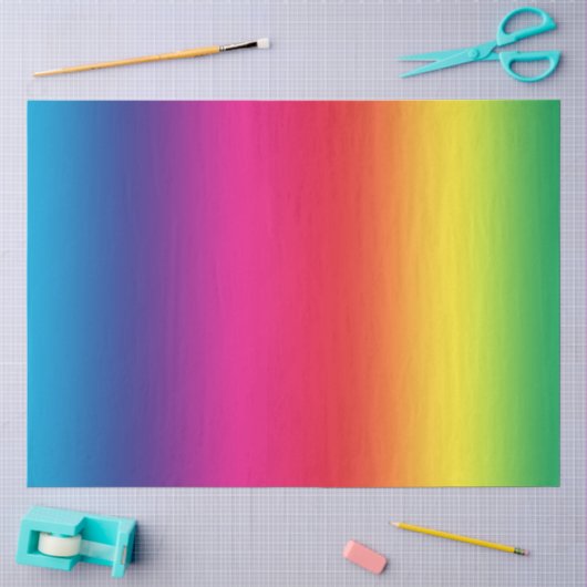 Kleurrijke Regenboog Gradiënt Tissuepapier (Craft)
