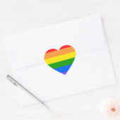 Kleurrijke regenboog hart sticker (Envelop)