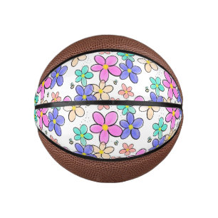 kleurrijke regenboog heldere bloemen hommels bloem basketbal